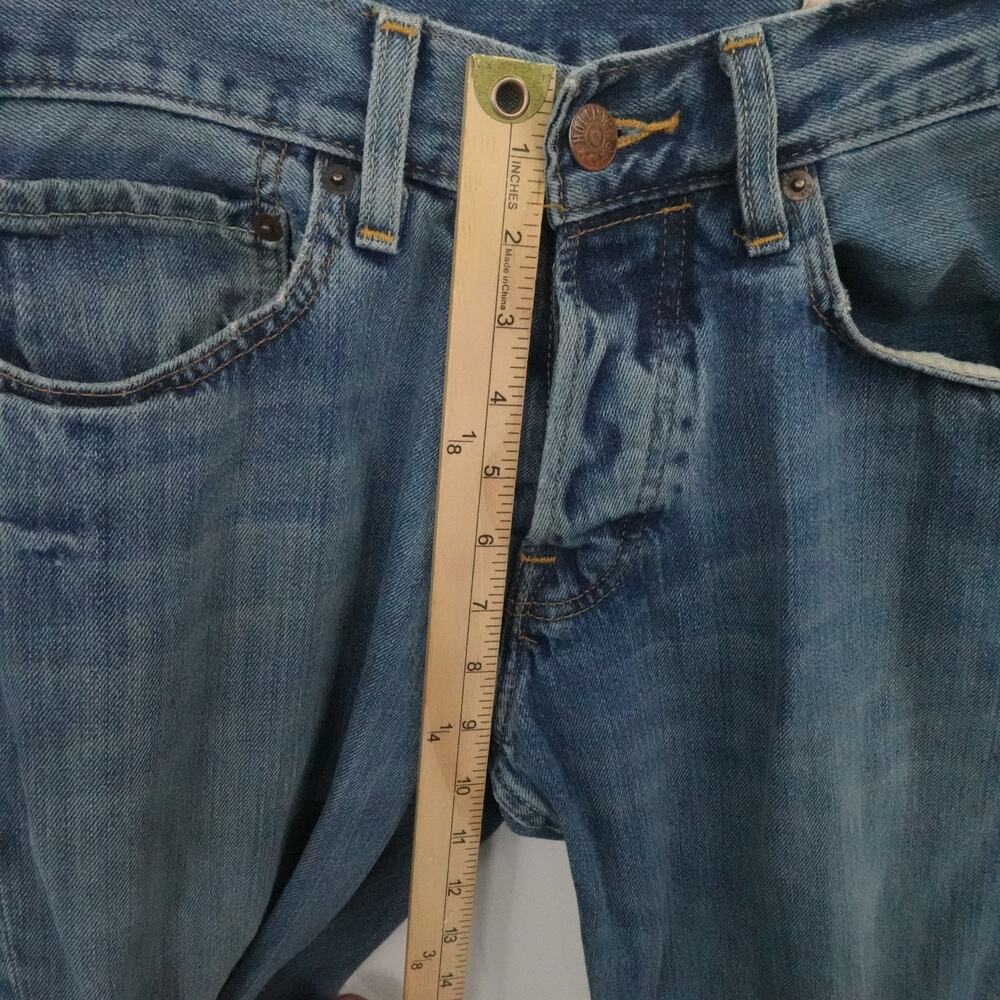 Hollister Jeans Mens 30x30 Straight Leg Classic Fit Distressed Denim Pants - Picture 5 of 14